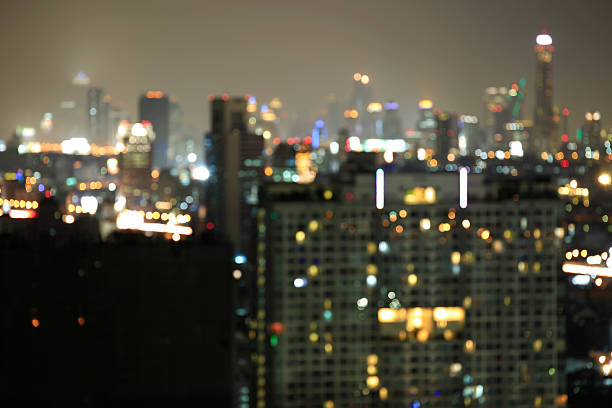 istock Defocused bokeh lights from Iyarin Tuk Chang Bangkok, Thailand 486902904