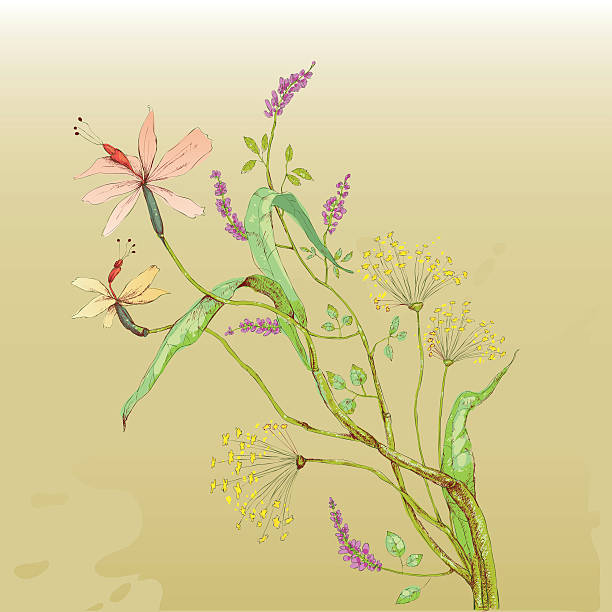 Flowers vector art illustration