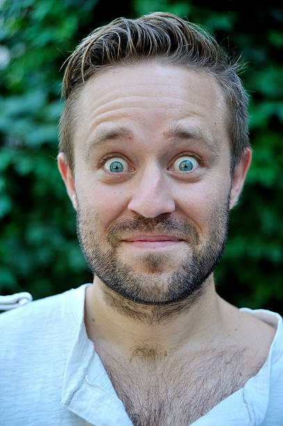 istock Closeup portrait of surprised young man 486906696