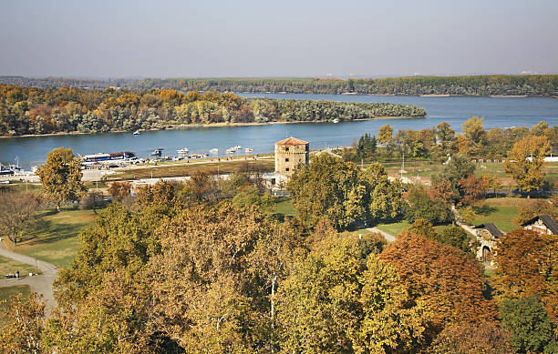 istock River Sava and Danubein Belgrade. Serbia 486906886