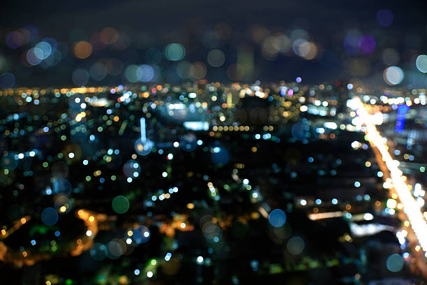 istock Defocused bokeh lights from Iyarin Tuk Chang Bangkok, Thailand 486907702