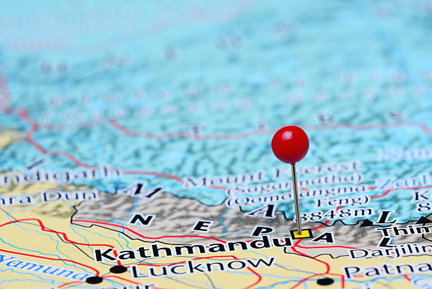 istock Kathmandu pinned on a map of Asia 486909462