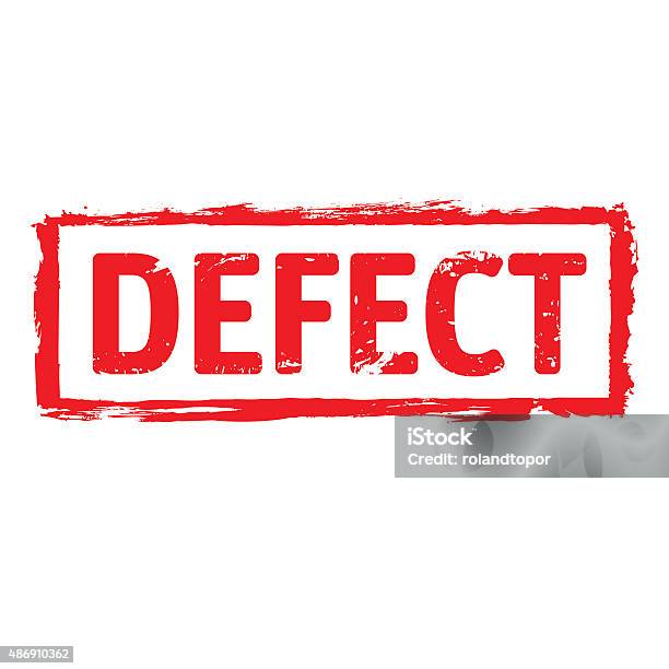 Decfect Red Vector Grunge Stamp Defect Stock Illustration - Download Image Now ...