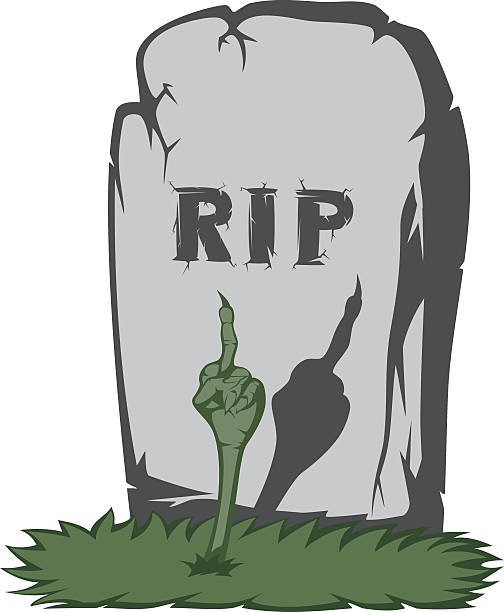 Spooky Tombstone Stock Illustration - Download Image Now - Cartoon,  Cemetery, Cruel - iStock