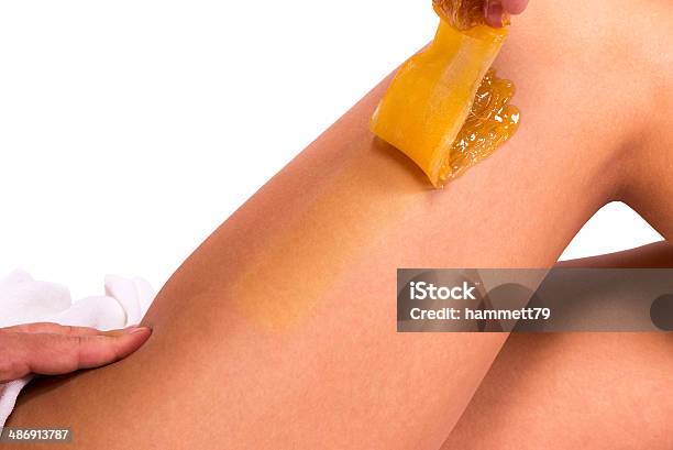 Leg Hair Removal Stock Photo - Download Image Now - Adult, Beautician, Beauty