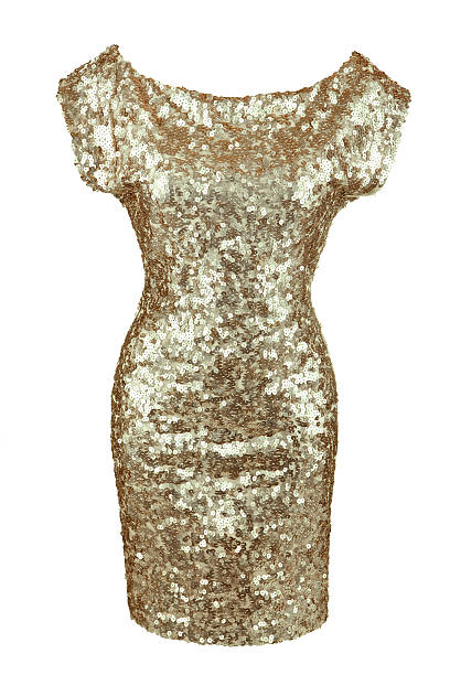 istock Golden sequin dress 486914407
