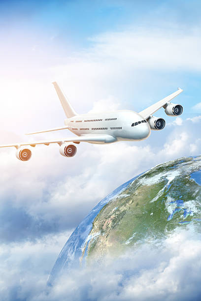 istock Air travel concept. Getting away from it all. 486914480