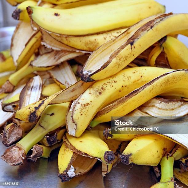 Banana Yellow Peel After A Snack Of Children Stock Photo - Download Image Now - Banana Peel, Banana, Brazil