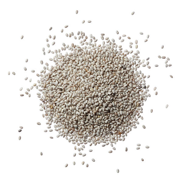 istock White chia seeds in a pile 486918133