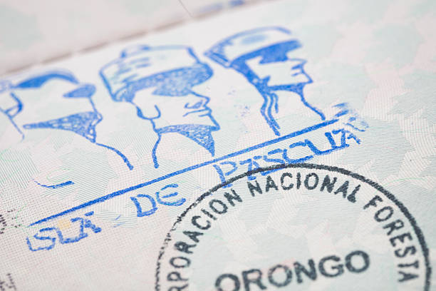 istock Easter Island Passport Stamp 486918992