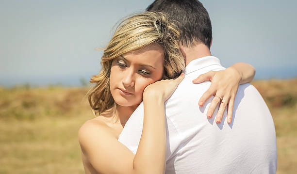 istock Love couple embracing outdoors on a summer day 486919329