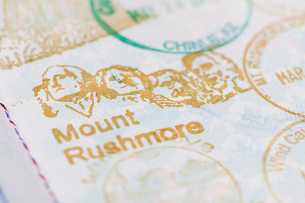 istock Mount Rushmore National Monument, USA - Passport Stamp 486919340