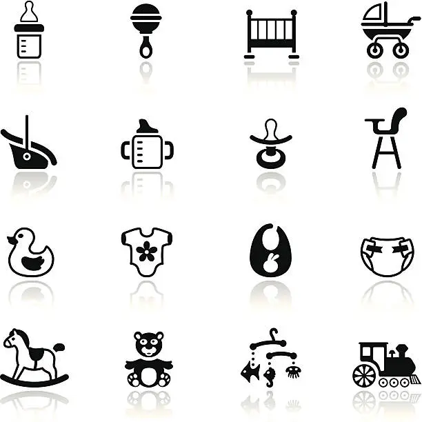 Vector illustration of Baby Icon Set
