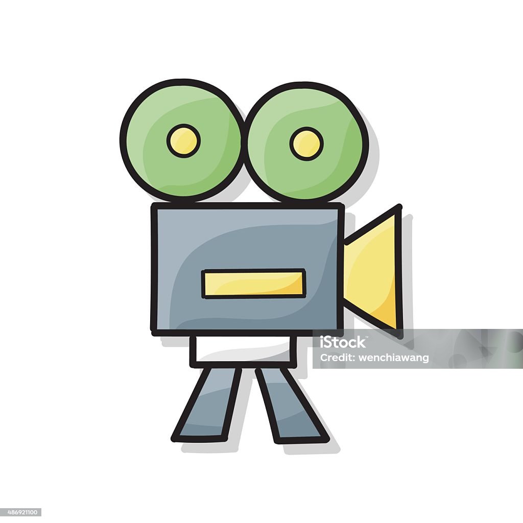 Video Camera Doodle Stock Illustration - Download Image Now - 2015, Camera  - Photographic Equipment, Doodle - iStock