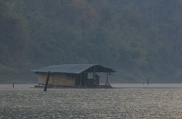 istock Raft old and fog 486921410