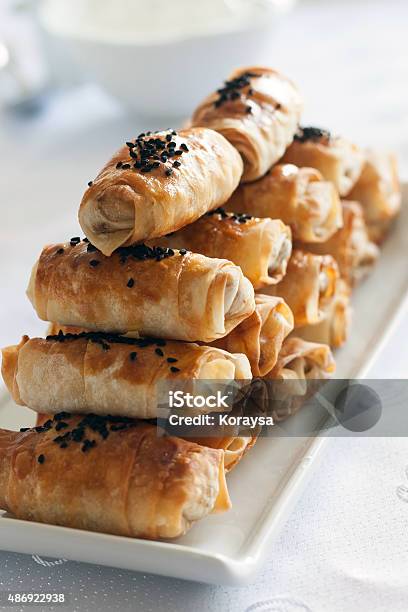 Turkish Style Borek Stock Photo - Download Image Now - 2015, Appetizer, Arabic Style