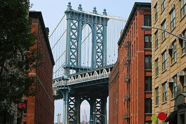 istock Manhattan Bridge Empire State Building in Brooklyn 486923322