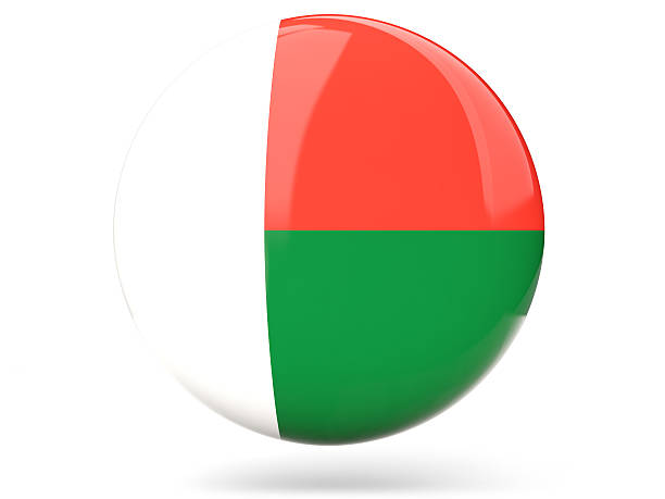 istock Round icon with flag of madagascar 486928726