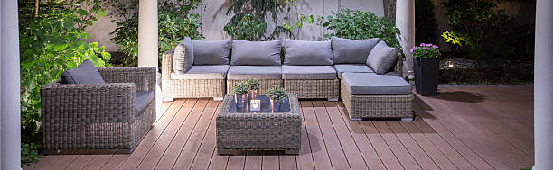 istock Cozy patio in garden 486930072