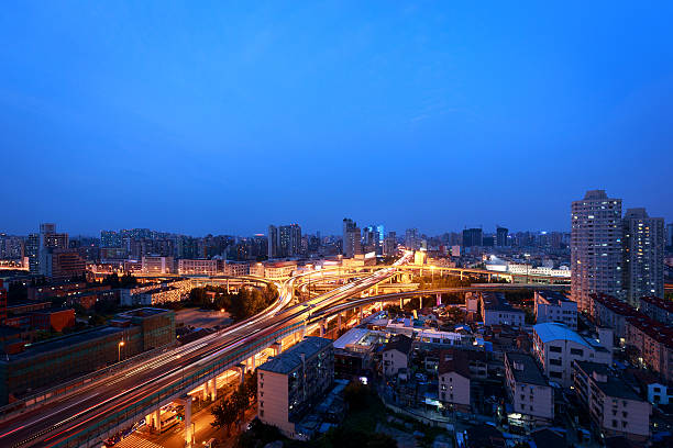 istock Shanghai road traffic, overpass 486931036