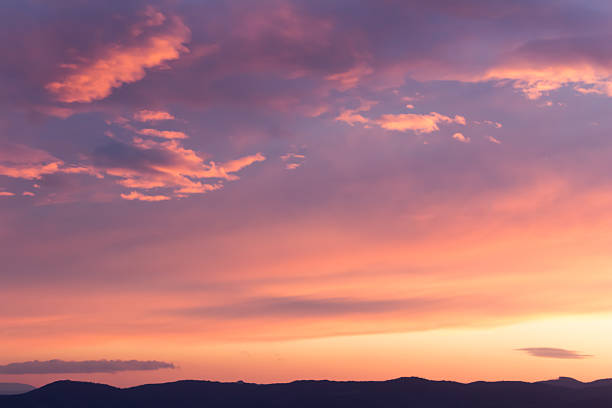 istock Colored sunset sky in Tuscany 486931156