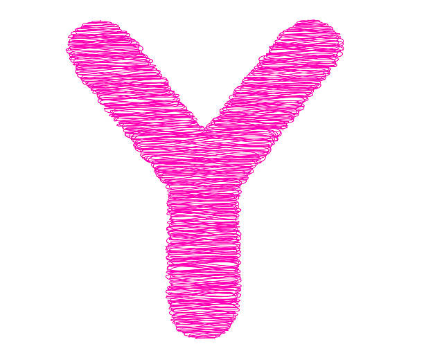 istock Fonts stripes pink line,Y letter 486931992