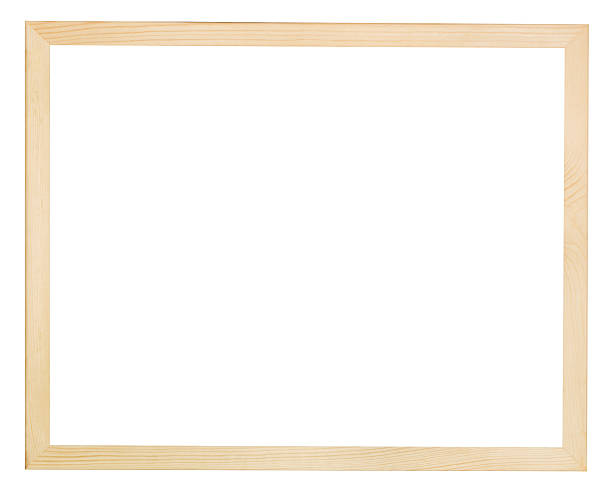 istock modern flat narrow light wooden picture frame 486932057