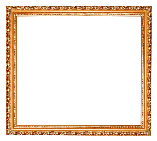 istock gilted baroque old wooden picture frame 486932069