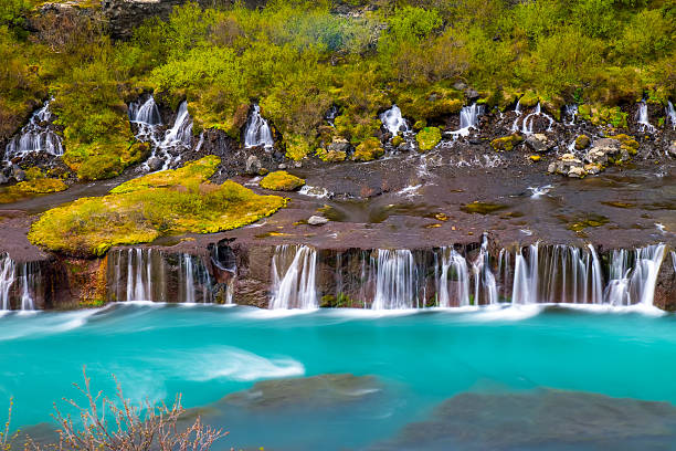 istock The Hraunfossar falls in Iceland 486932098