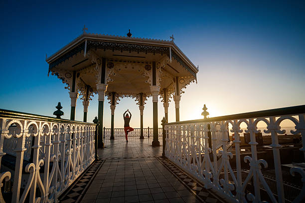 istock Yoga session in beautiful place 486932179