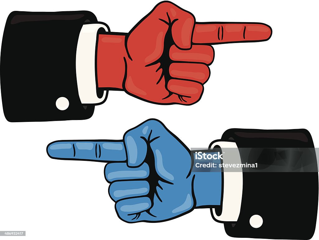 Political Hand Signals Political Finger Pointing Stock Illustration - Download Image Now ...