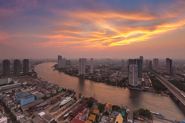 istock Beautiful sky,Landscape of River curved 486932750
