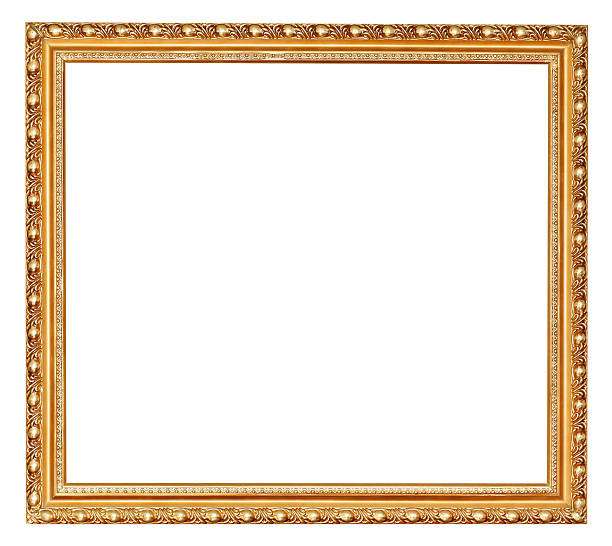 istock golden ancient wooden picture frame 486932787