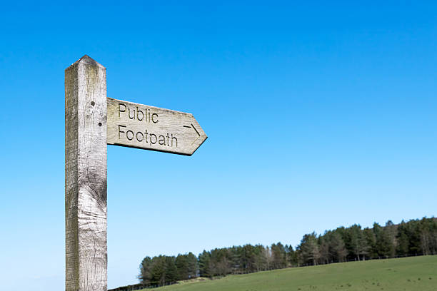 istock Wooden Public Footpath Signpost 486933371