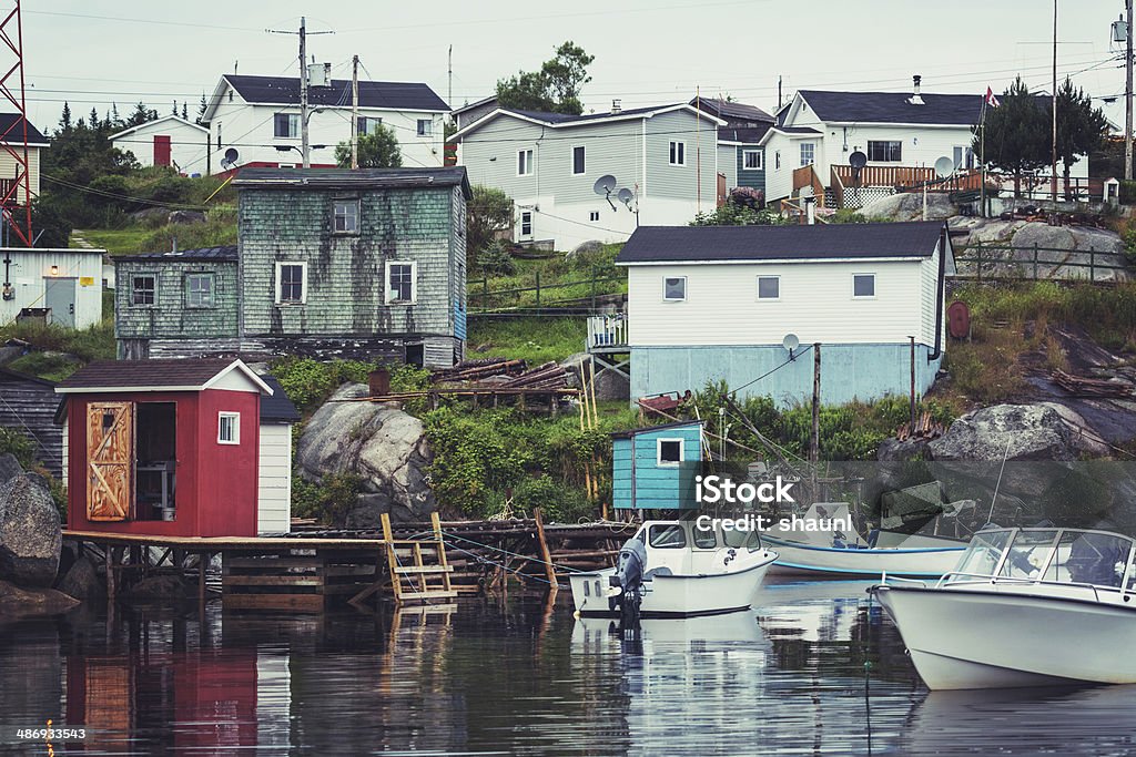 Newfoundland Outport - Foto de stock de Acabado royalty-free