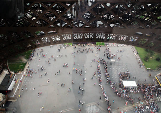 istock People Waiting In Line To Buy Eiffel Tower Tour Ticket‏.Paris 486934590