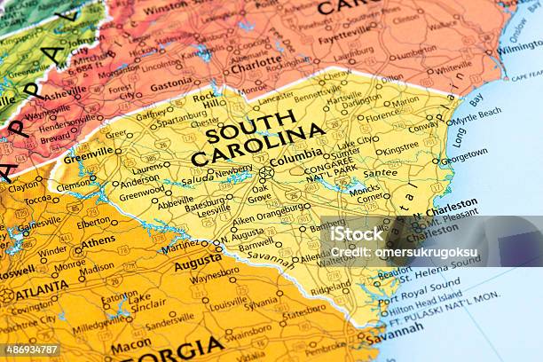 South Carolina 照片檔及更多 南卡羅萊納州 照片 - 南卡羅萊納州, 地圖, 查爾斯頓 - 南卡羅萊納州