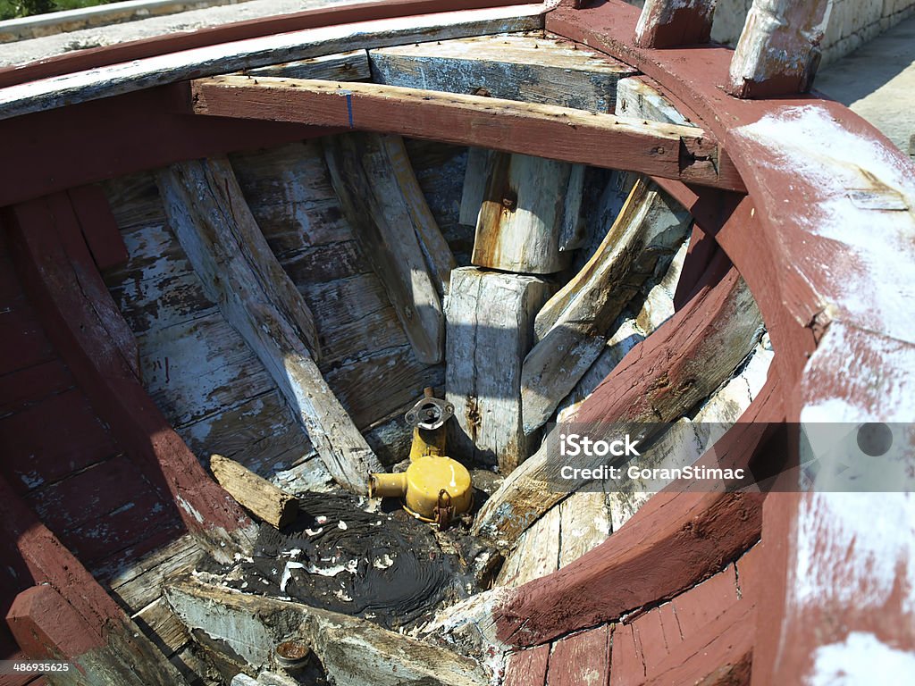 Verwitterte Boot Rumpf - Lizenzfrei Abstrakt Stock-Foto