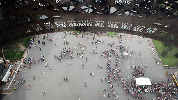 istock View Of Many Tourist From Eiffel Tower Glass Floor.Paris 486935714