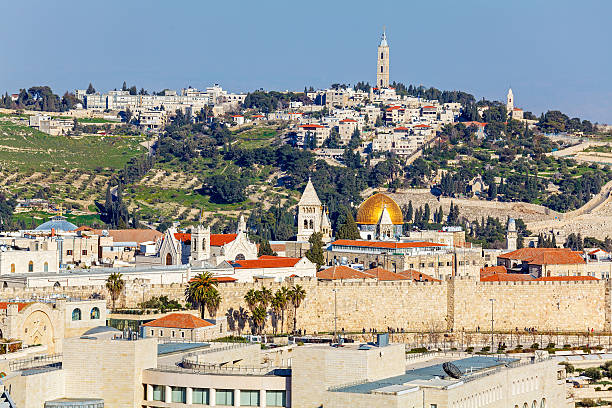 istock Aerial View of Jerusalem before Sunset 486936736
