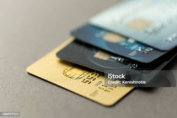 Credit Cards Stock Photo - Download Image Now - Credit Card, Financial Loan, Bank - Financial Building