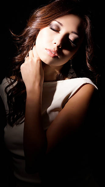 istock sexy glamour brunette 486937689