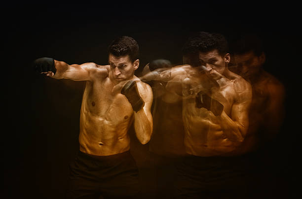 istock Motion blur - Mixed Martial Arts player in action 486937812