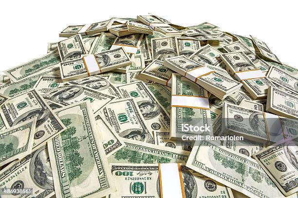 Dollar Banknotes Heap Stock Photo - Download Image Now - Heap, Currency, Paper Currency