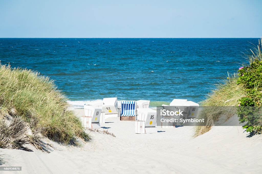 Chaises de plage à capuche - Photo de Sylt libre de droits