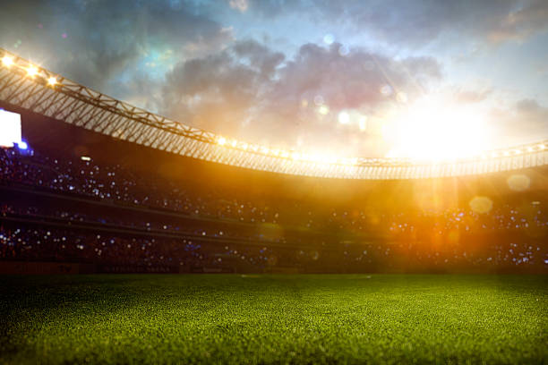 istock Evening stadium arena soccer field 486942708
