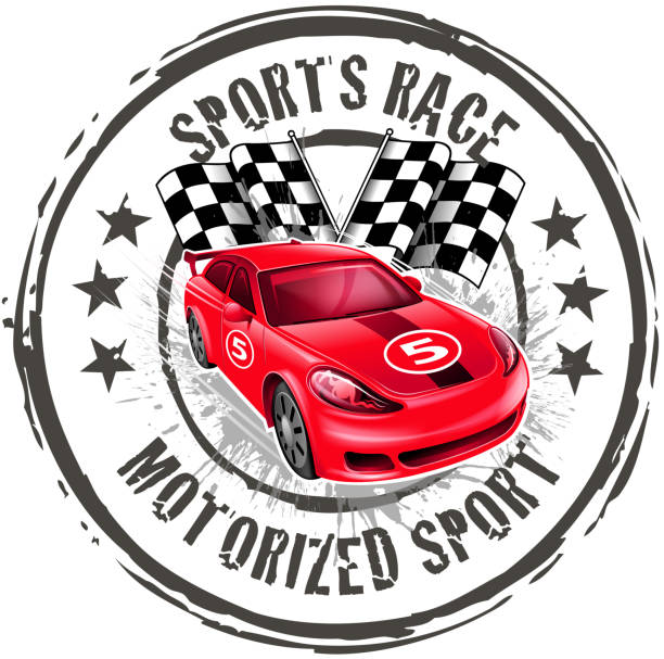 illustrazioni stock, clip art, cartoni animati e icone di tendenza di chi pratica sport a motore - checkered flag auto racing flag sports race