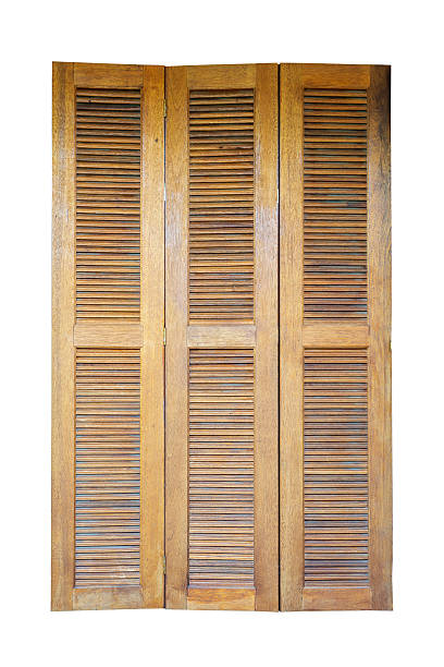 istock wood door isolated on white background 486953064