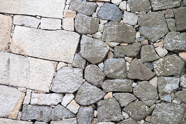 istock Stone base of Japanese Castle. 486962514
