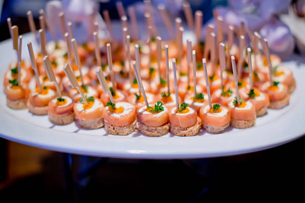 istock Delicious canapes as event dish 486965298